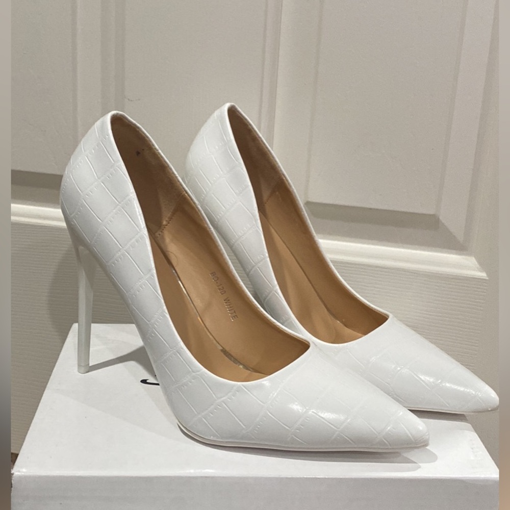 White stiletto